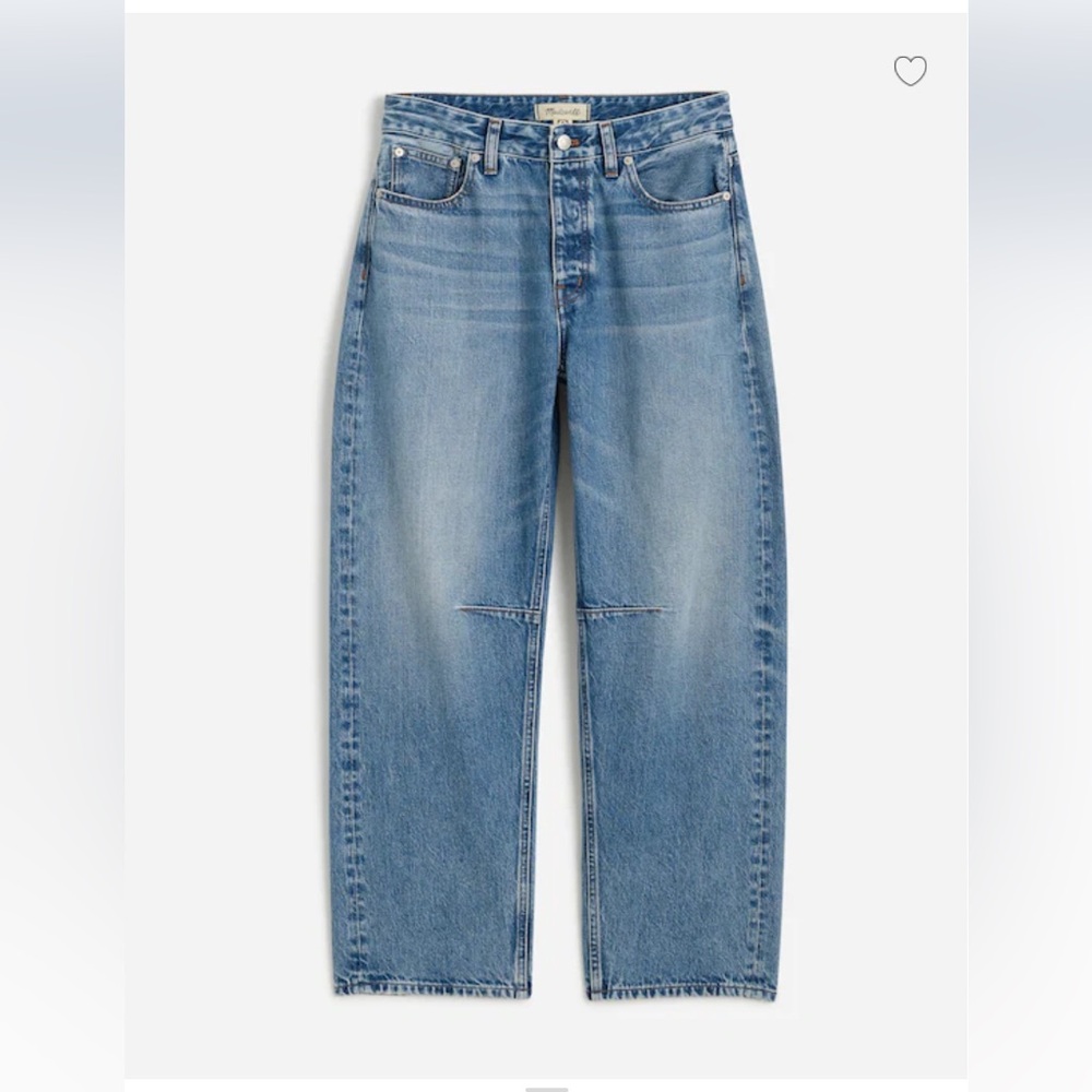Madewell Curvy Darted Barrel Leg Jeans NWT